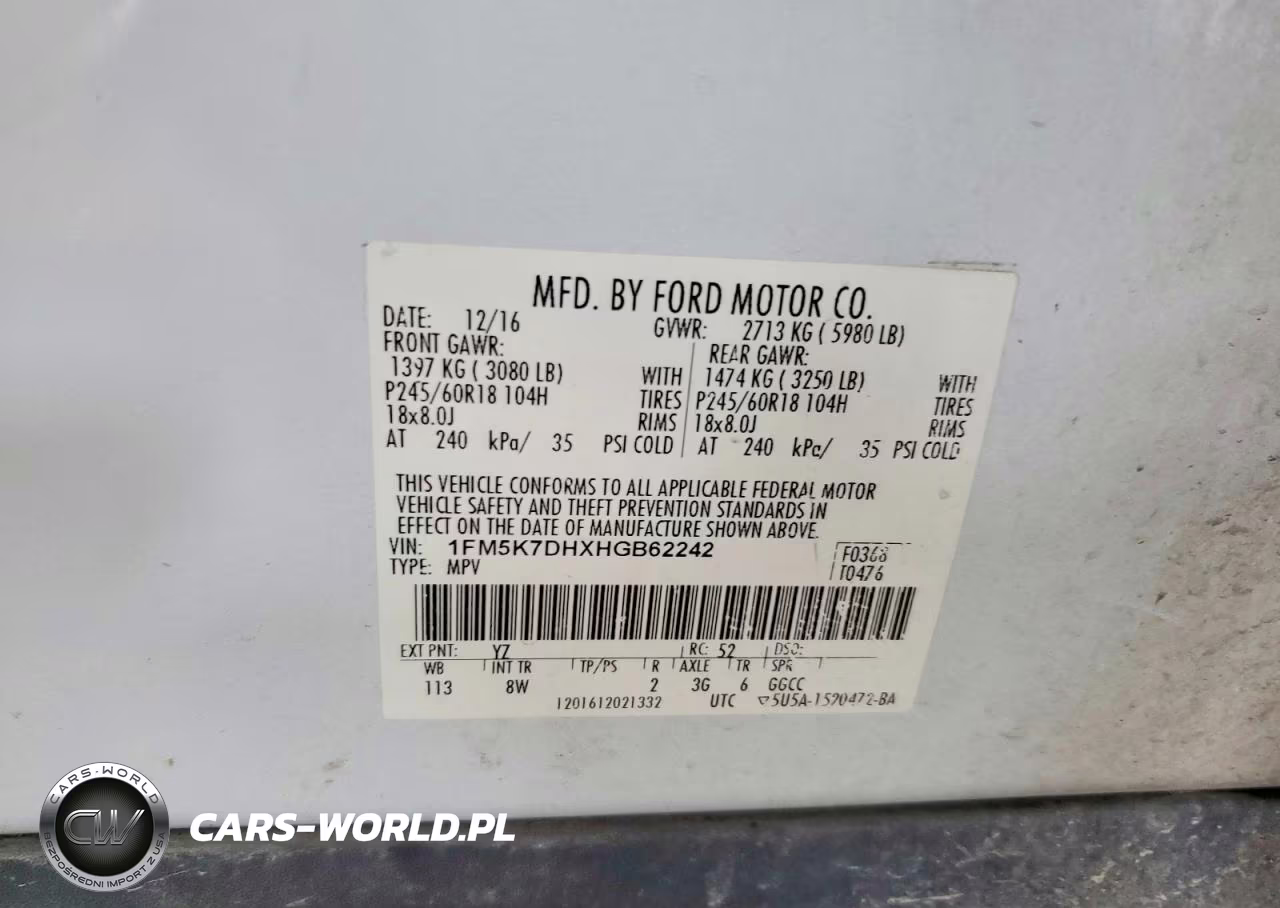 2017 Ford Explorer Xlt VIN:1FM5K7DHXHGB62242 - 12