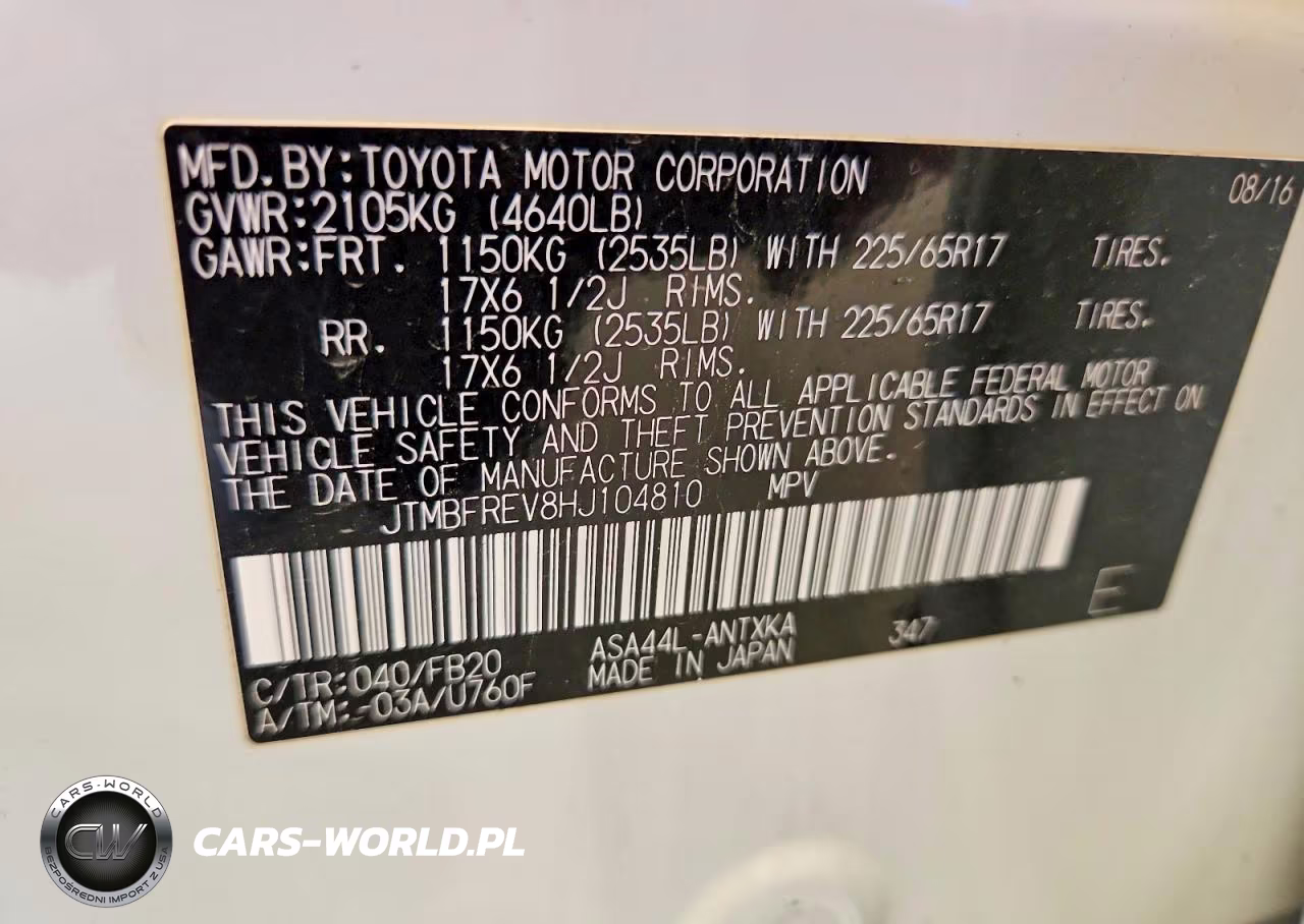 2017 Toyota Rav4 Le VIN:JTMBFREV8HJ104810 - 13