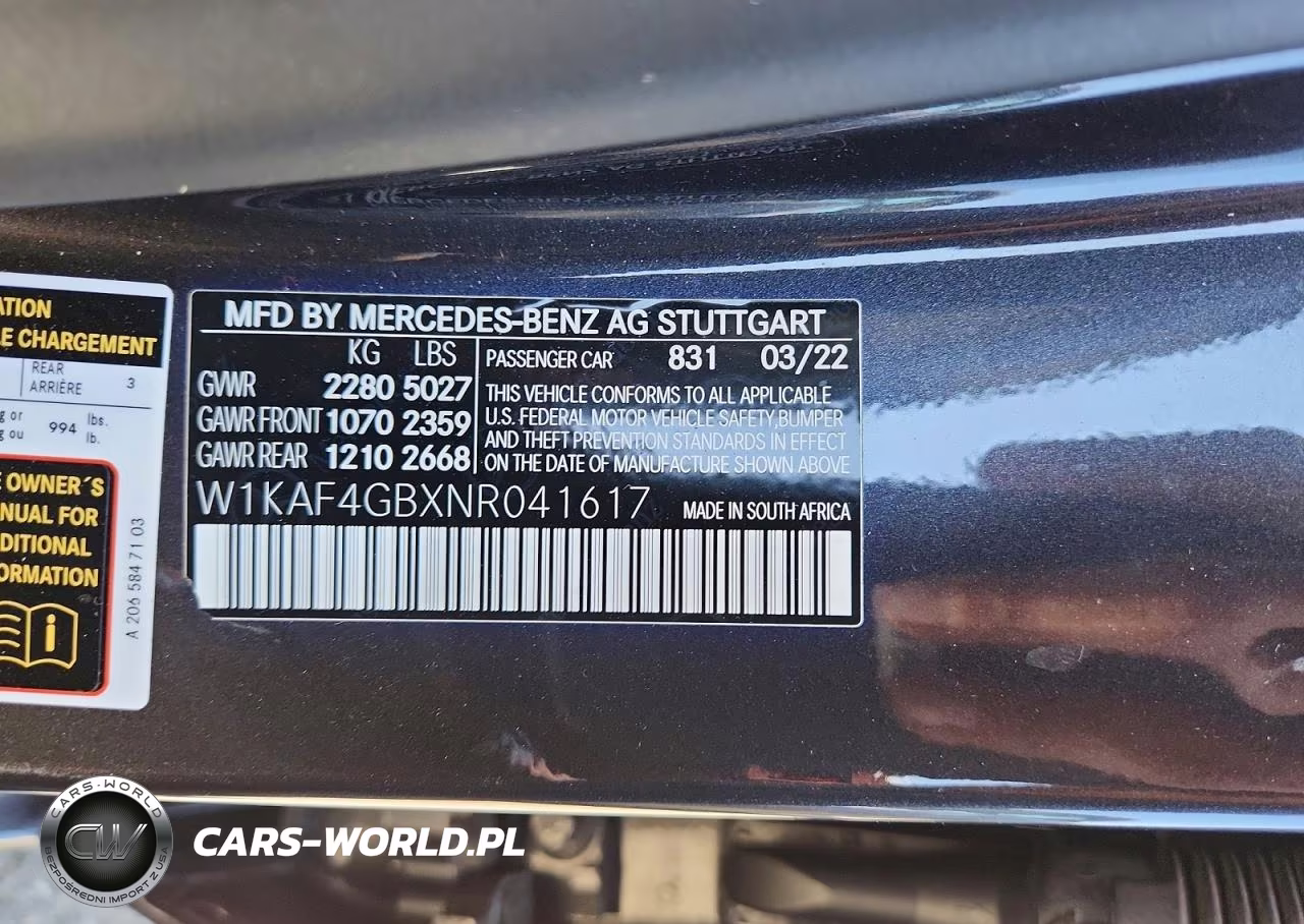 2022 Mercedes-Benz C 300 VIN:W1KAF4GBXNR041617 - 12