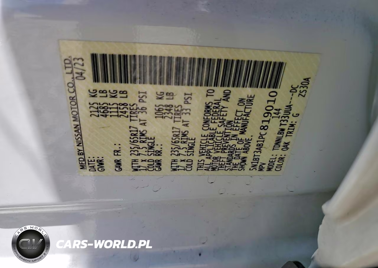 2023 Nissan Rogue S VIN:5N1BT3AB1PC819010 - 13