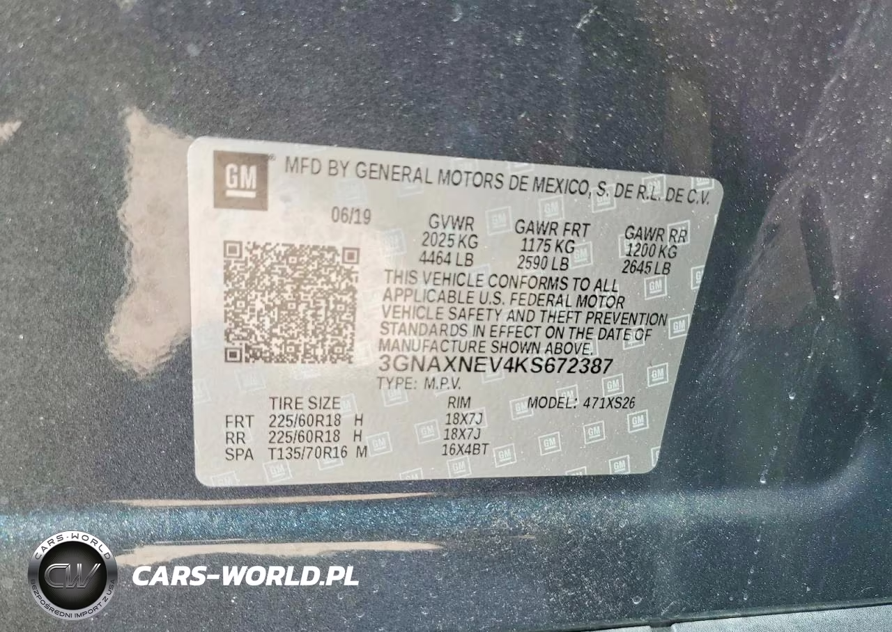 2019 Chevrolet Equinox Premier VIN:3GNAXNEV4KS672387 - 13