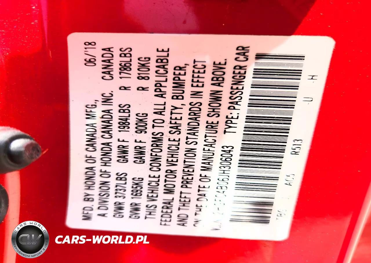 2018 Honda Civic VIN:2HGFC4B06JH306043 - 12