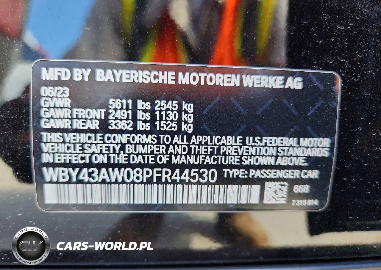 2023 BMW I4 Edrive 35 VIN:WBY43AW08PFR44530 - 13