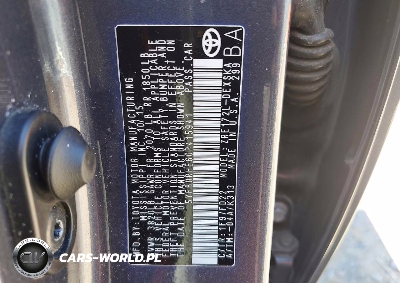 2016 Toyota Corolla S VIN:5YFBURHE6GP415941 - 13