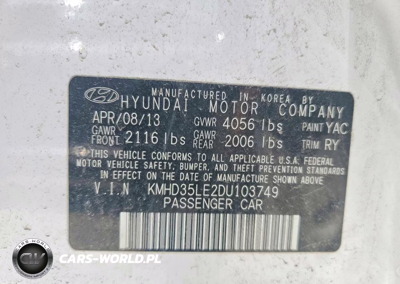 2013 Hyundai Elantra Gt Base VIN:KMHD35LE2DU103749 - 13