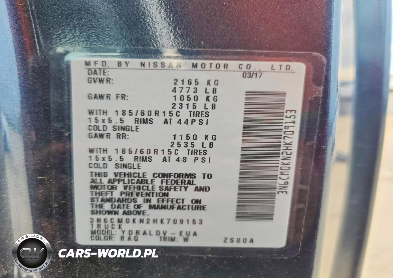 2017 Nissan Nv200 S VIN:3N6CM0KN2HK709153 - 13