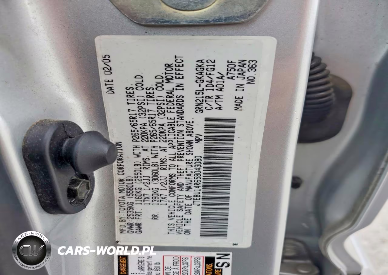 2005 Toyota 4Runner Sr5 VIN:JTEBU14R658043080 - 13