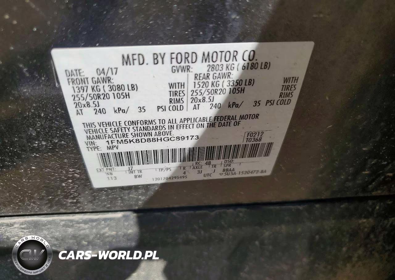 2017 Ford Explorer Xlt VIN:1FM5K8D88HGC89173 - 13