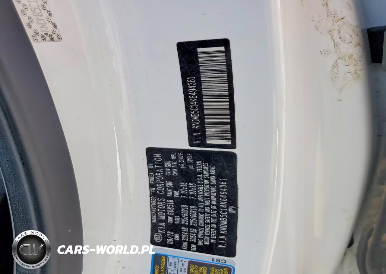 2019 Kia Sedona Ex VIN:KNDMB5C14K6494361 - 13