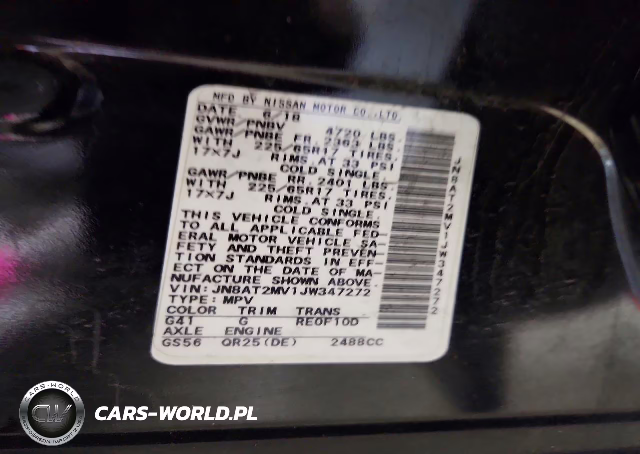 2018 Nissan Rogue Sv VIN:JN8AT2MV1JW347272 - 13