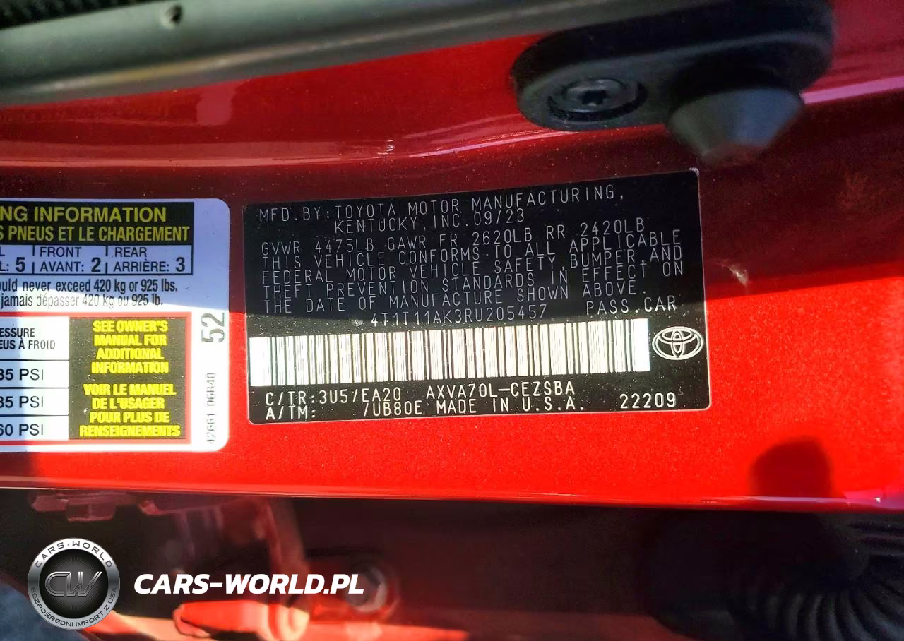 2024 Toyota Camry Se VIN:4T1T11AK3RU205457 - 13
