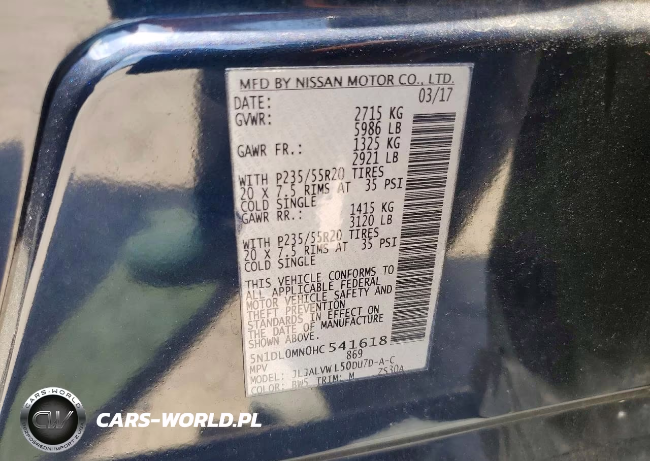 2017 Infiniti Qx60 Base VIN:5N1DL0MN0HC541618 - 13