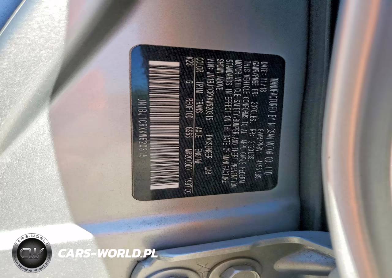 2019 Nissan Rogue Sport S VIN:JN1BJ1CRXKW620315 - 13