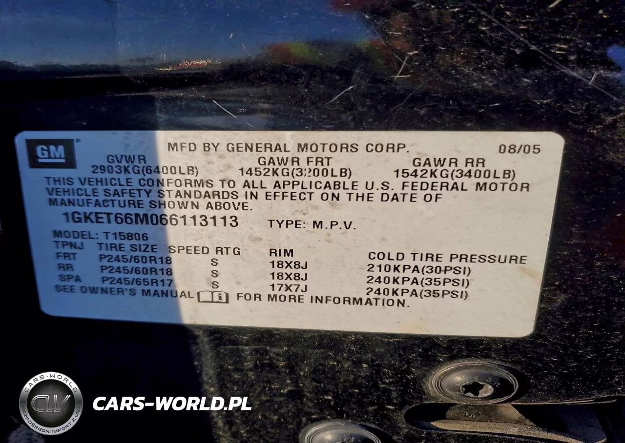 2006 GMC Envoy Denali Xl VIN:1GKET66M066113113 - 12