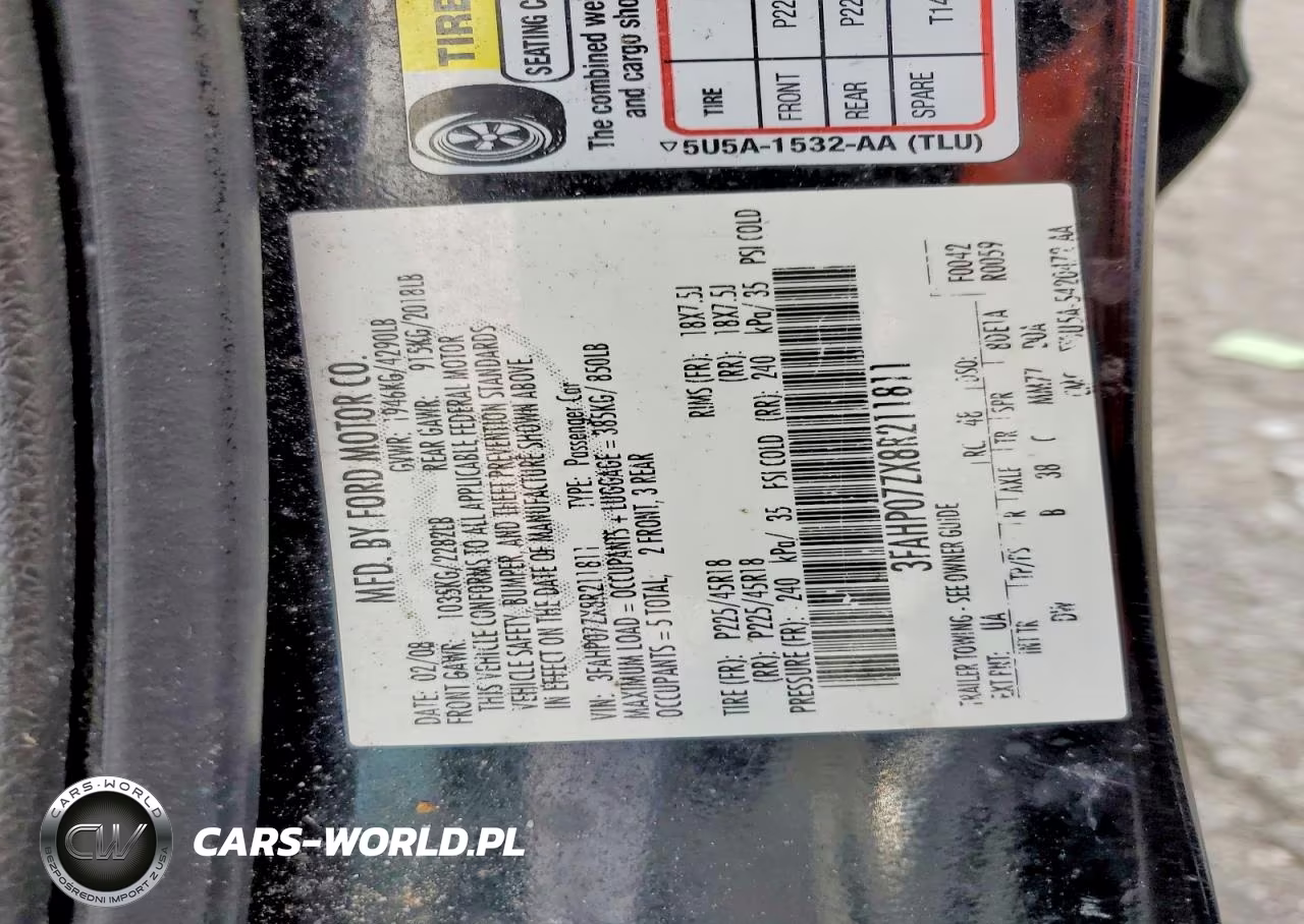 FORD FUSION SE VIN:3FAHP07ZX8R211811 - 13
