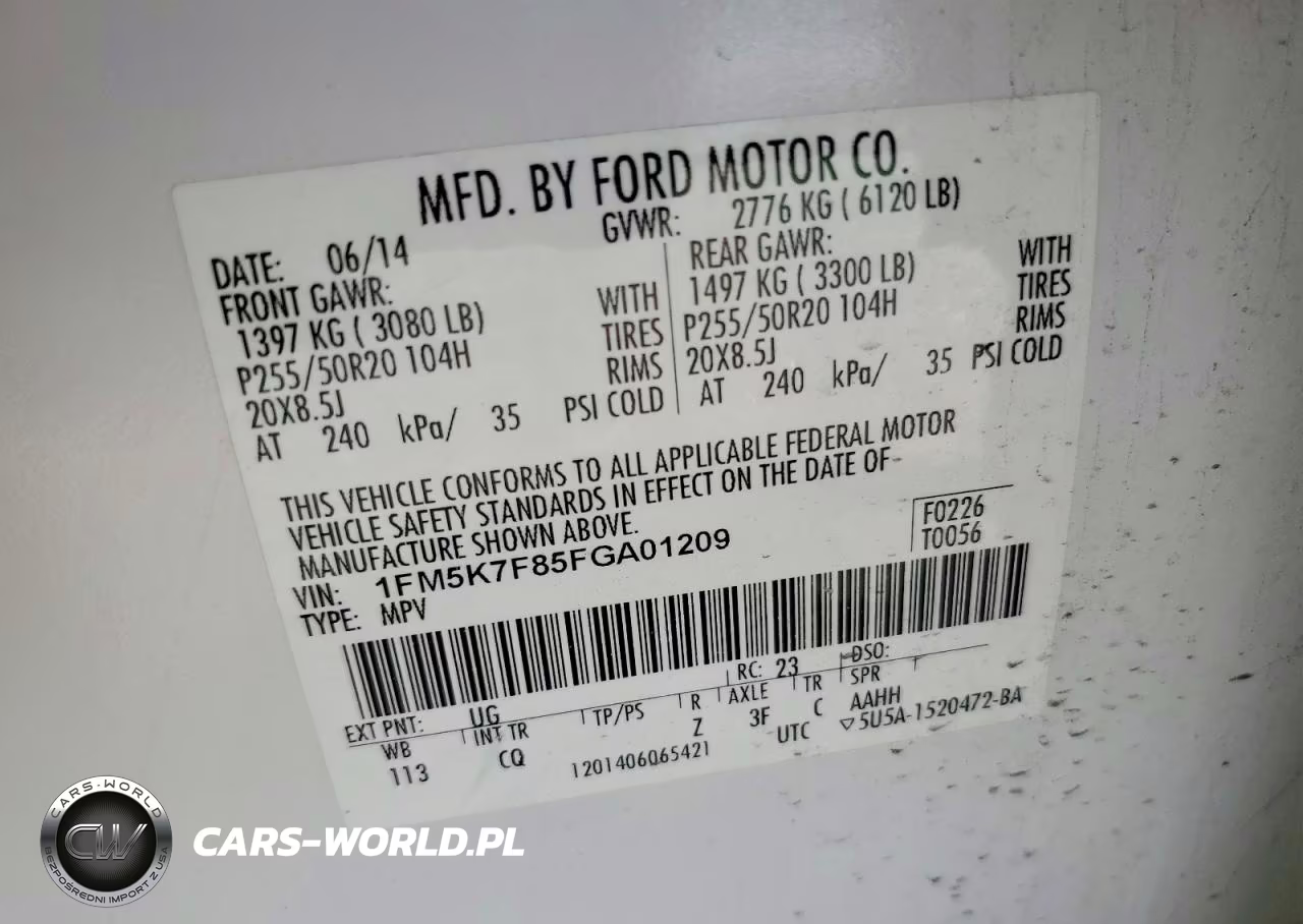 2015 Ford Explorer Limited VIN:1FM5K7F85FGA01209 - 13