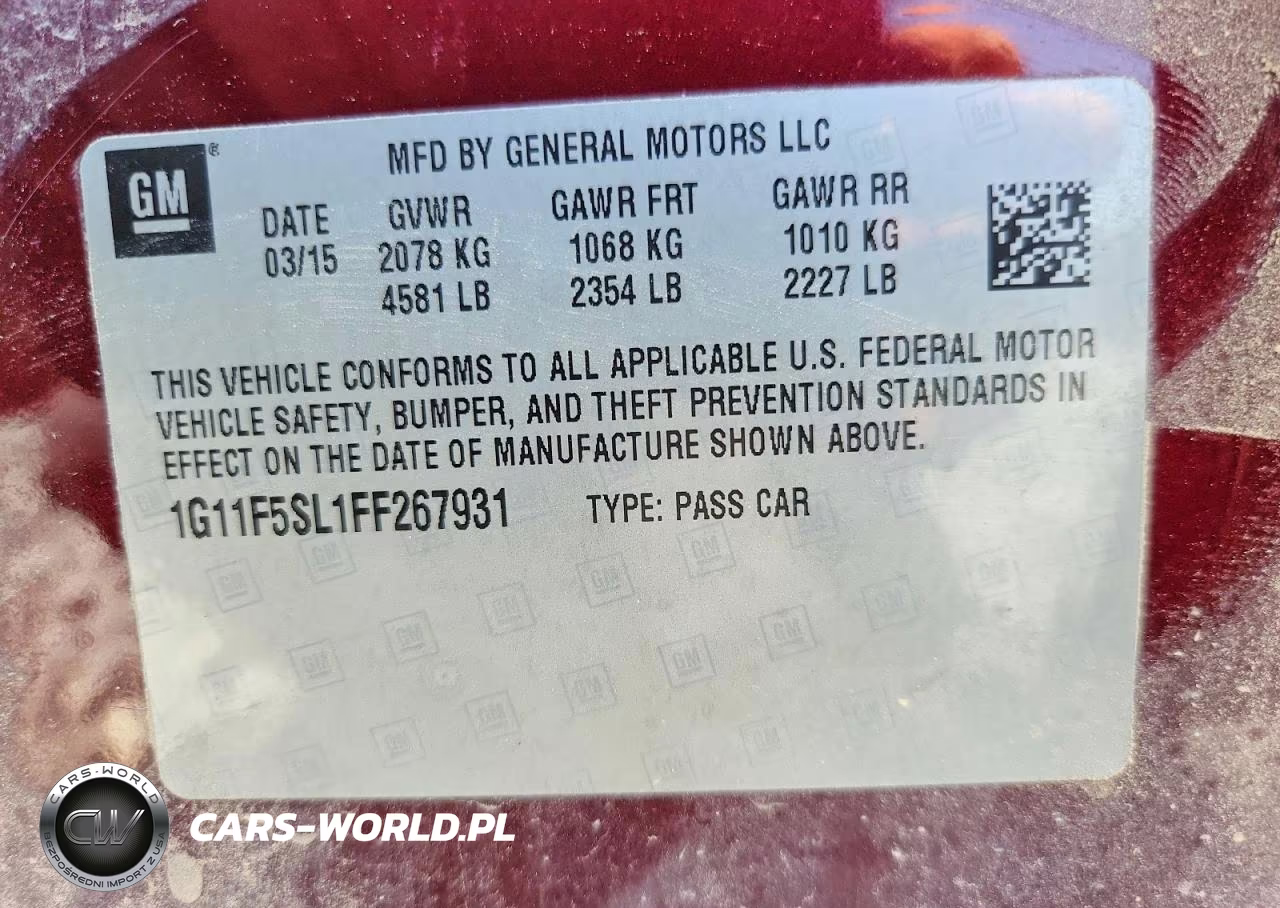 2015 Chevrolet Malibu Ltz VIN:1G11F5SL1FF267931 - 12