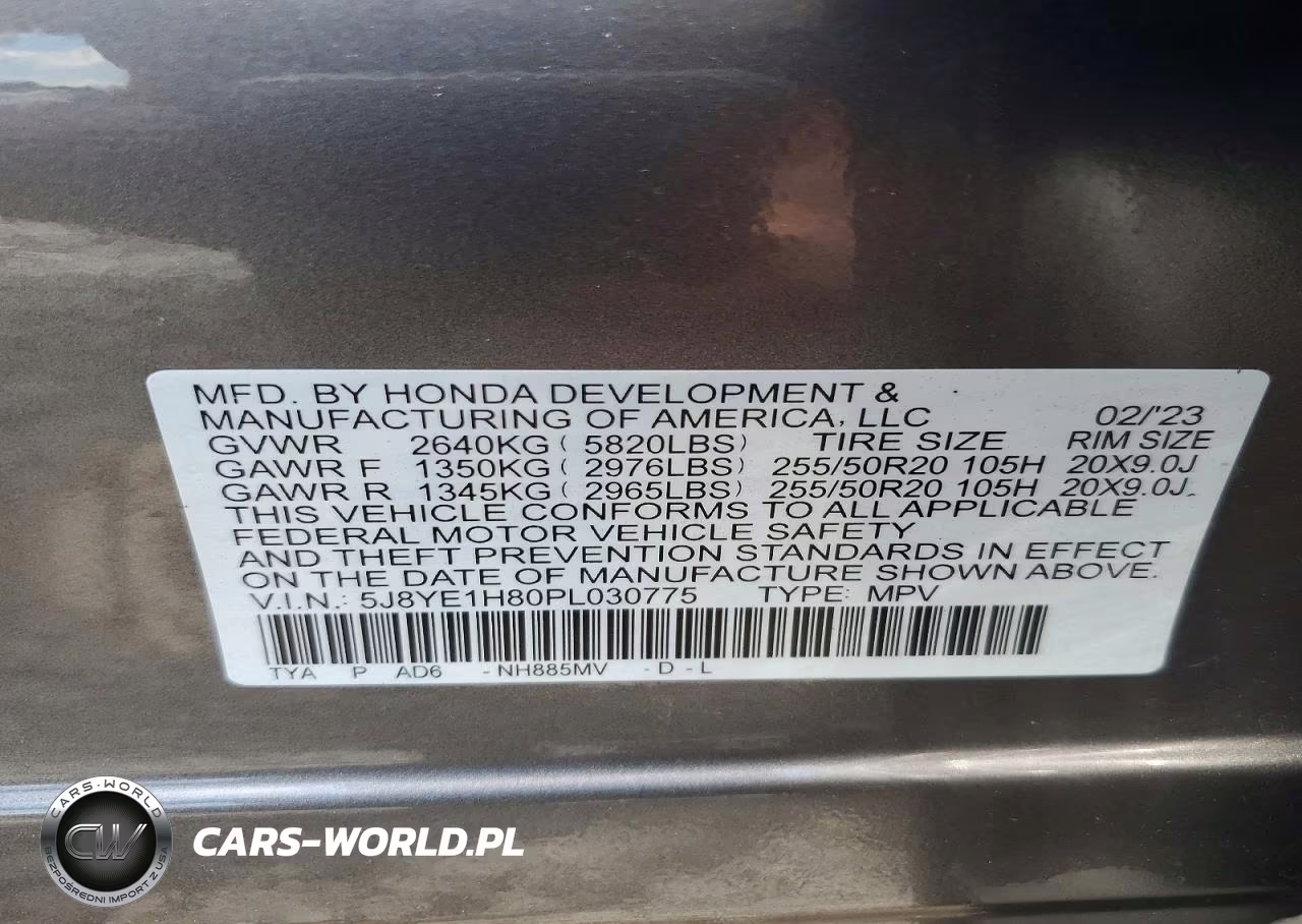 2023 Acura Mdx Advance VIN:5J8YE1H80PL030775 - 13