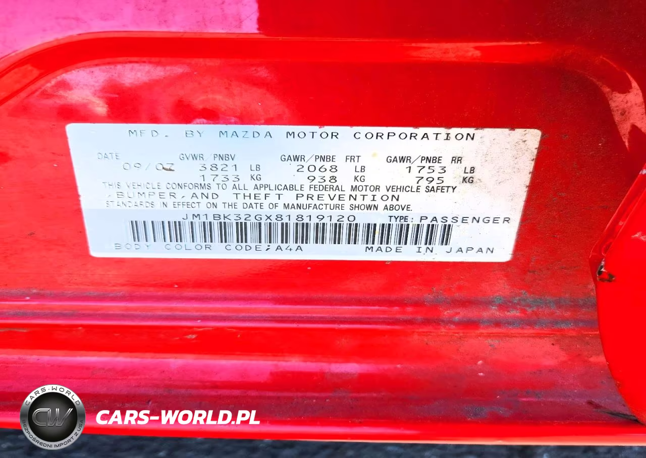 2008 Mazda 3 I VIN:JM1BK32GX81819120 - 12