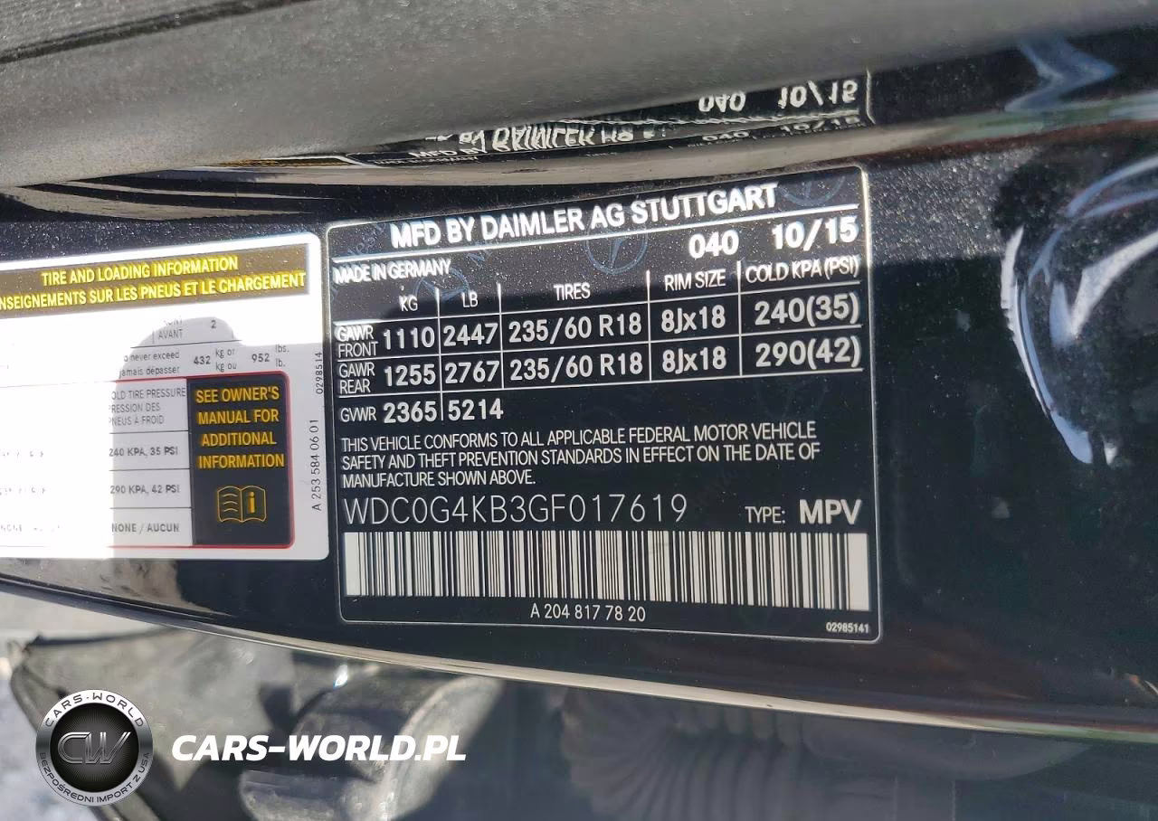 2016 Mercedes-Benz Glc 300 4Matic VIN:WDC0G4KB3GF017619 - 13