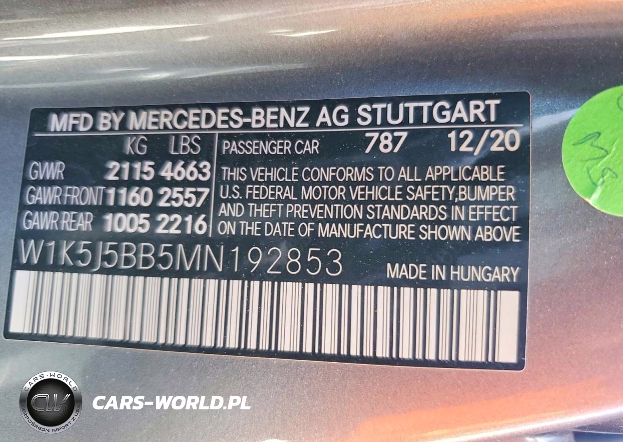 2021 Mercedes-Benz Cla Amg 35 4Matic VIN:W1K5J5BB5MN192853 - 12