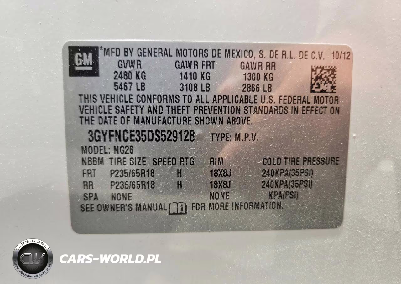 2013 Cadillac Srx Luxury Collection VIN:3GYFNCE35DS529128 - 13