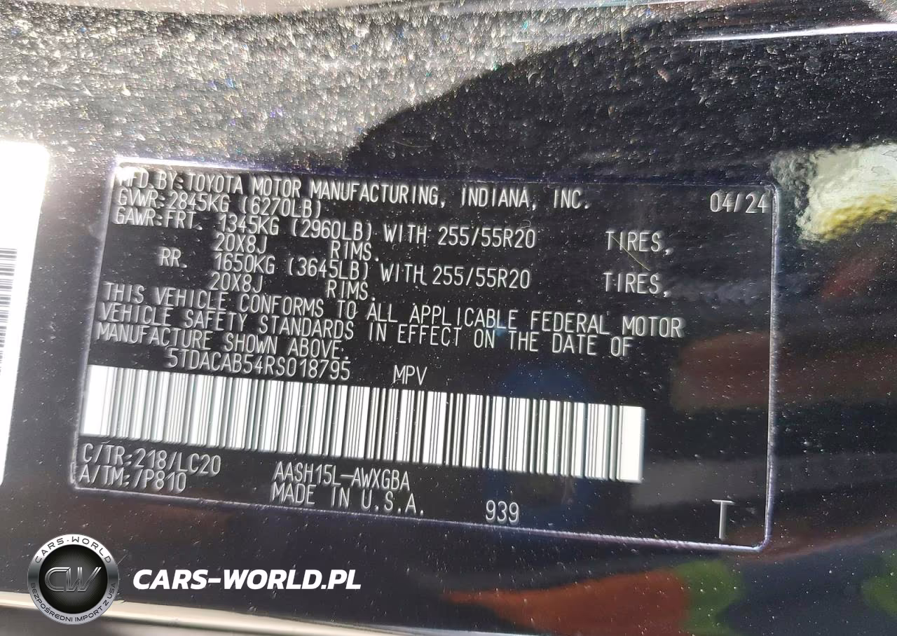 2024 Toyota Grand Highlander Hybrid Limited VIN:5TDACAB54RS018795 - 13
