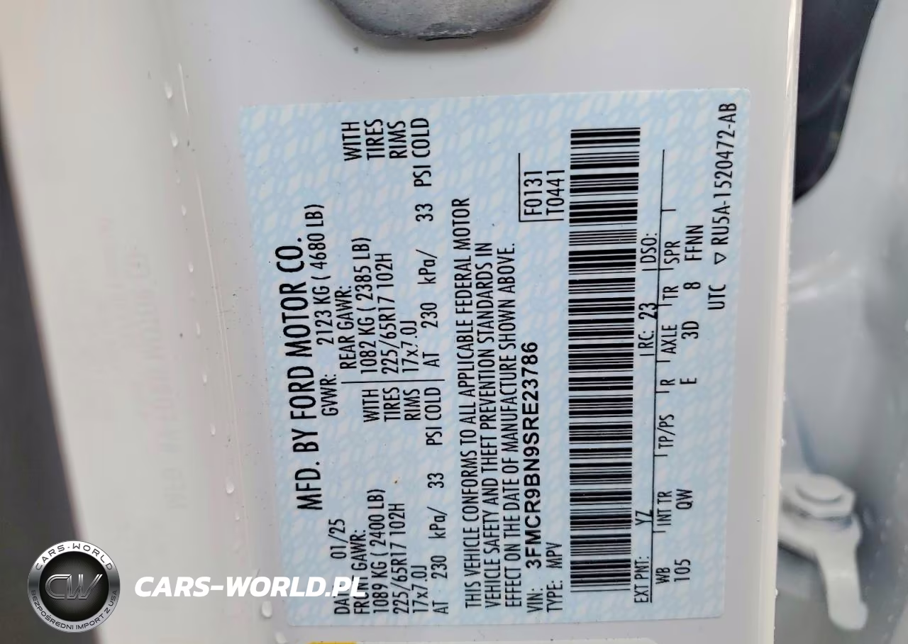 2025 Ford Bronco Sport Big Bend VIN:3FMCR9BN9SRE23786 - 14