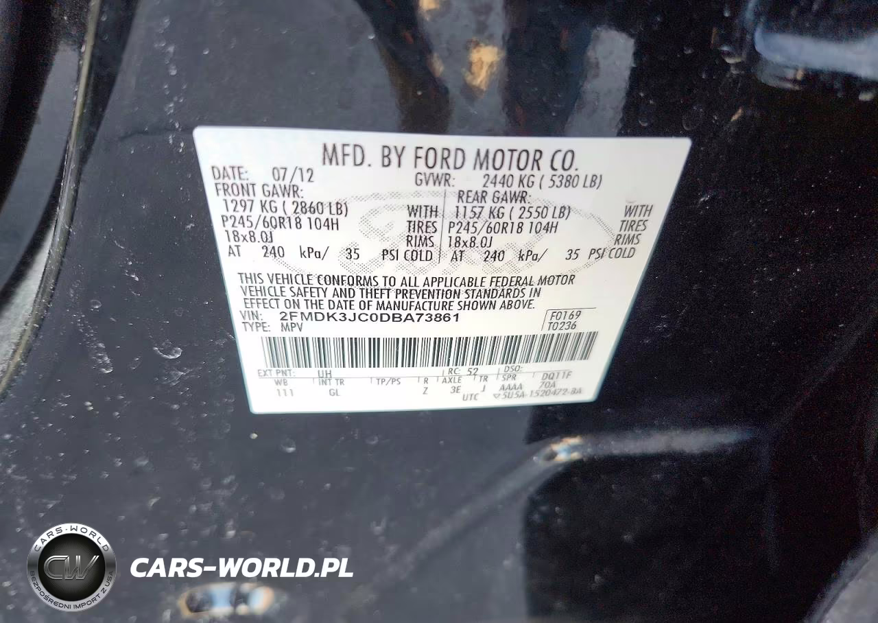 2013 Ford Edge Sel VIN:2FMDK3JC0DBA73861 - 13