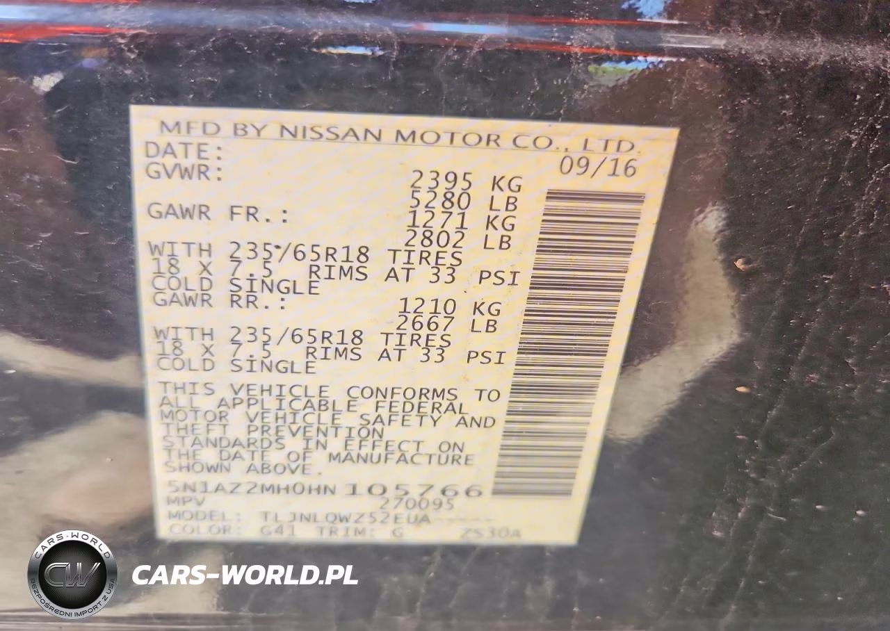 2017 Nissan Murano Sv VIN:5N1AZ2MH0HN105766 - 13