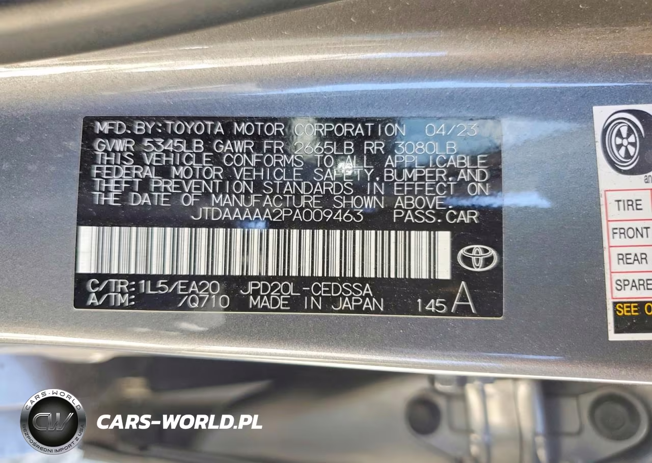 2023 Toyota Mirai Xle VIN:JTDAAAAA2PA009463 - 12