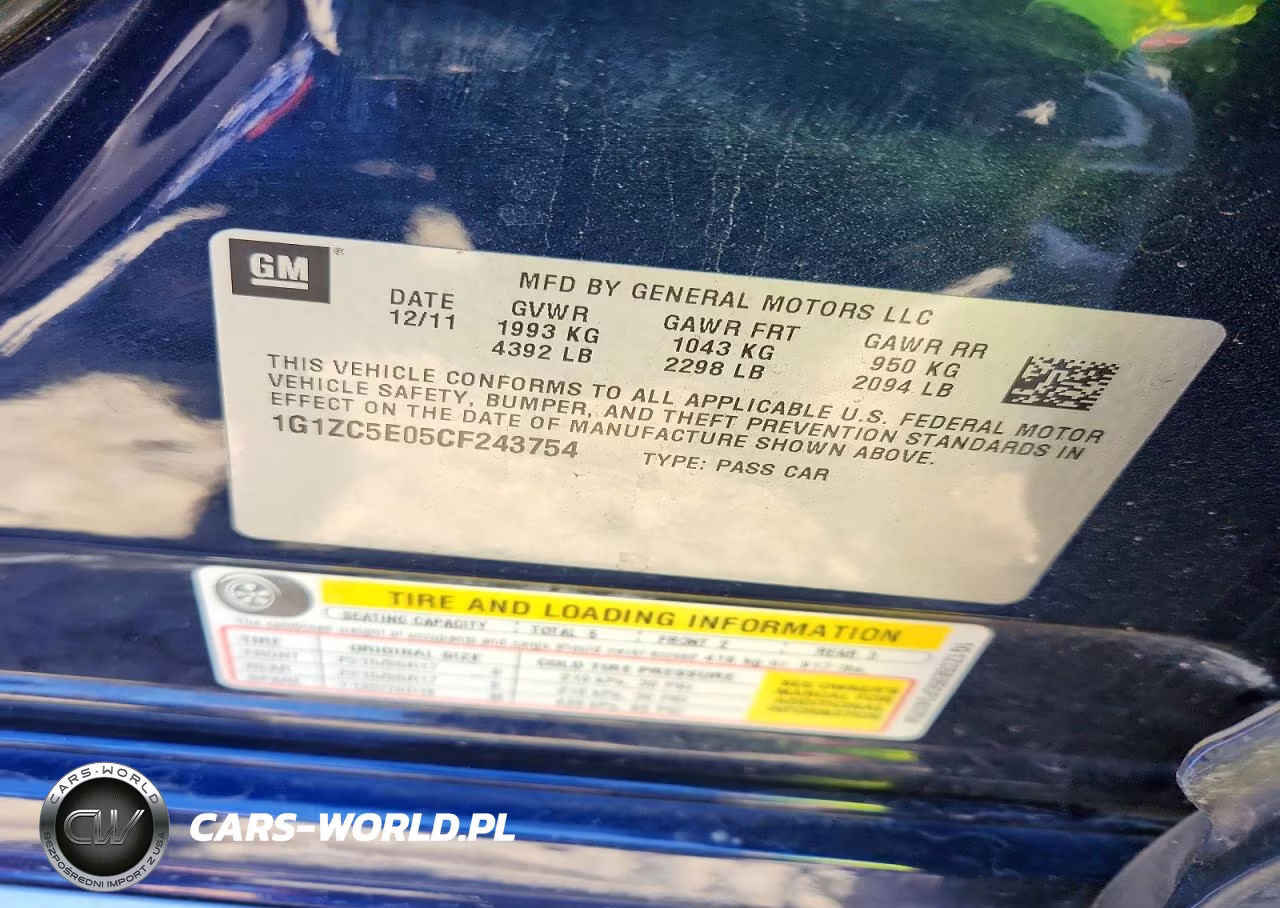 2012 Chevrolet Malibu 1Lt VIN:1G1ZC5E05CF243754 - 12