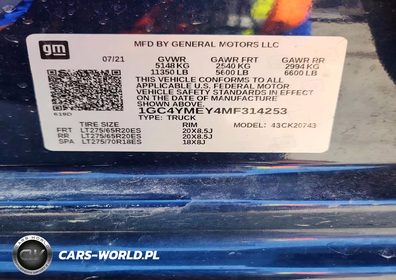 2021 Chevrolet Silverado K2500 Custom VIN:1GC4YMEY4MF314253 - 12