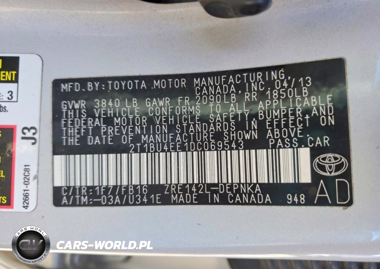2013 Toyota Corolla Le VIN:2T1BU4EE1DC069543 - 12