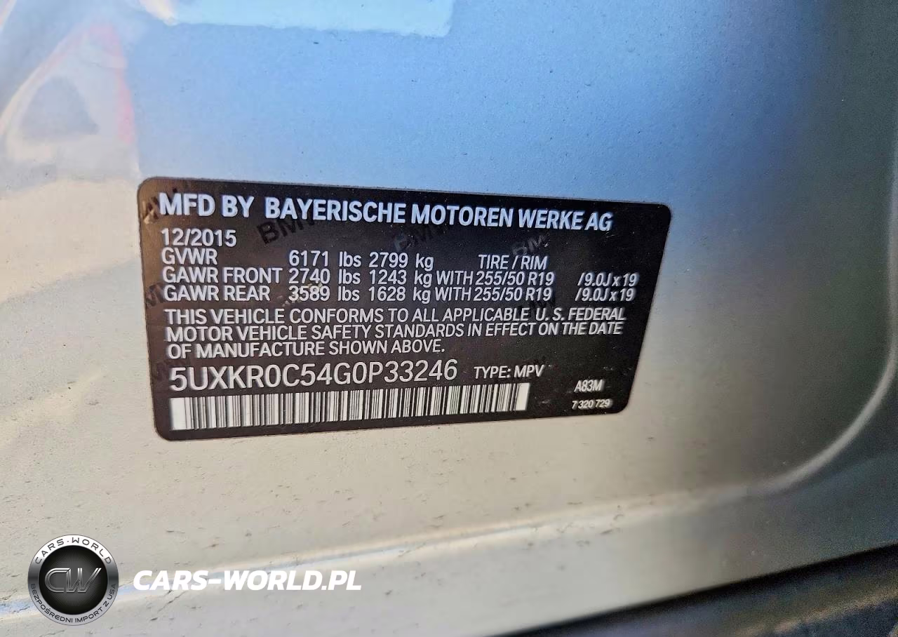 2016 BMW X5 xDrive35I VIN:5UXKR0C54G0P33246 - 13