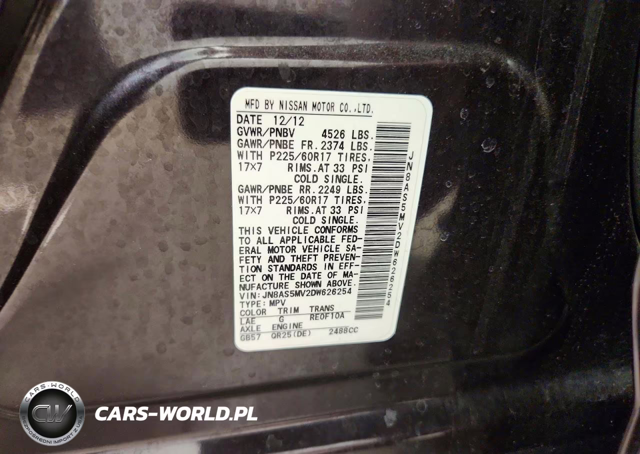 2013 Nissan Rogue S VIN:JN8AS5MV2DW626254 - 13