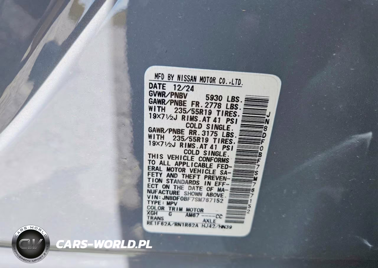 2025 Nissan Ariya Engage+ E-4Orce VIN:JN8DF0BF7SM767152 - 14