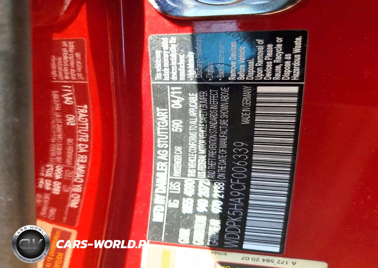 2012 Mercedes-Benz Slk 350 VIN:WDDPK5HA9CF006339 - 13