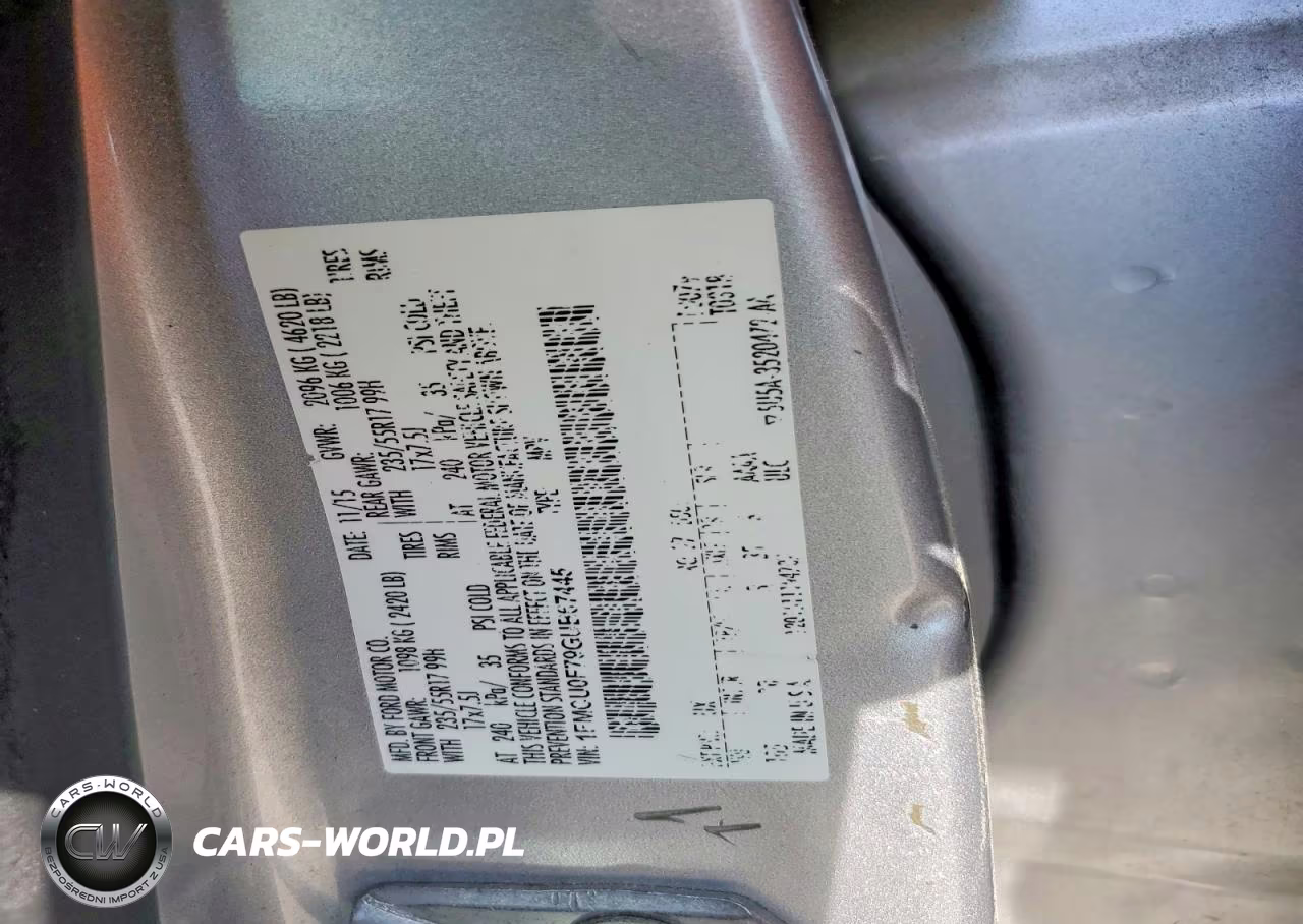 2016 Ford Escape S VIN:1FMCU0F79GUB67445 - 13