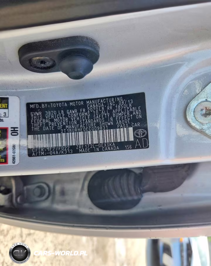 2014 Toyota Corolla S Plus VIN:2T1BURHE0EC009831 - 12