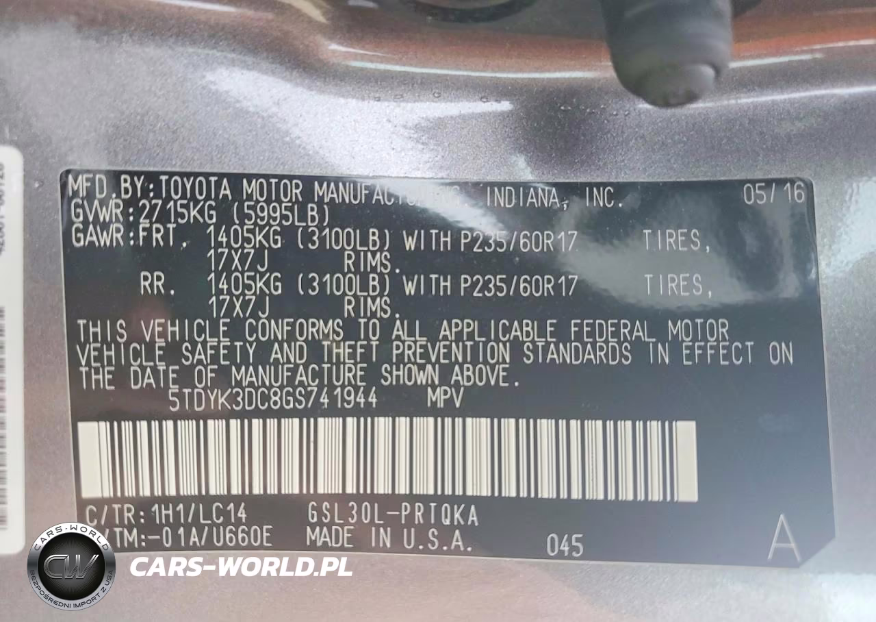 2016 Toyota Sienna Xle 8-Passenger VIN:5TDYK3DC8GS741944 - 14