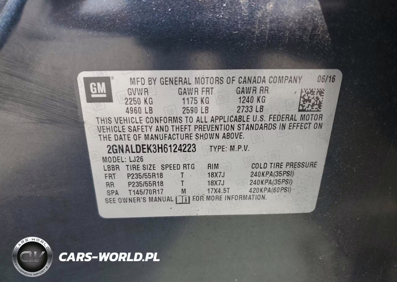 2017 Chevrolet Equinox Premier VIN:2GNALDEK3H6124223 - 13