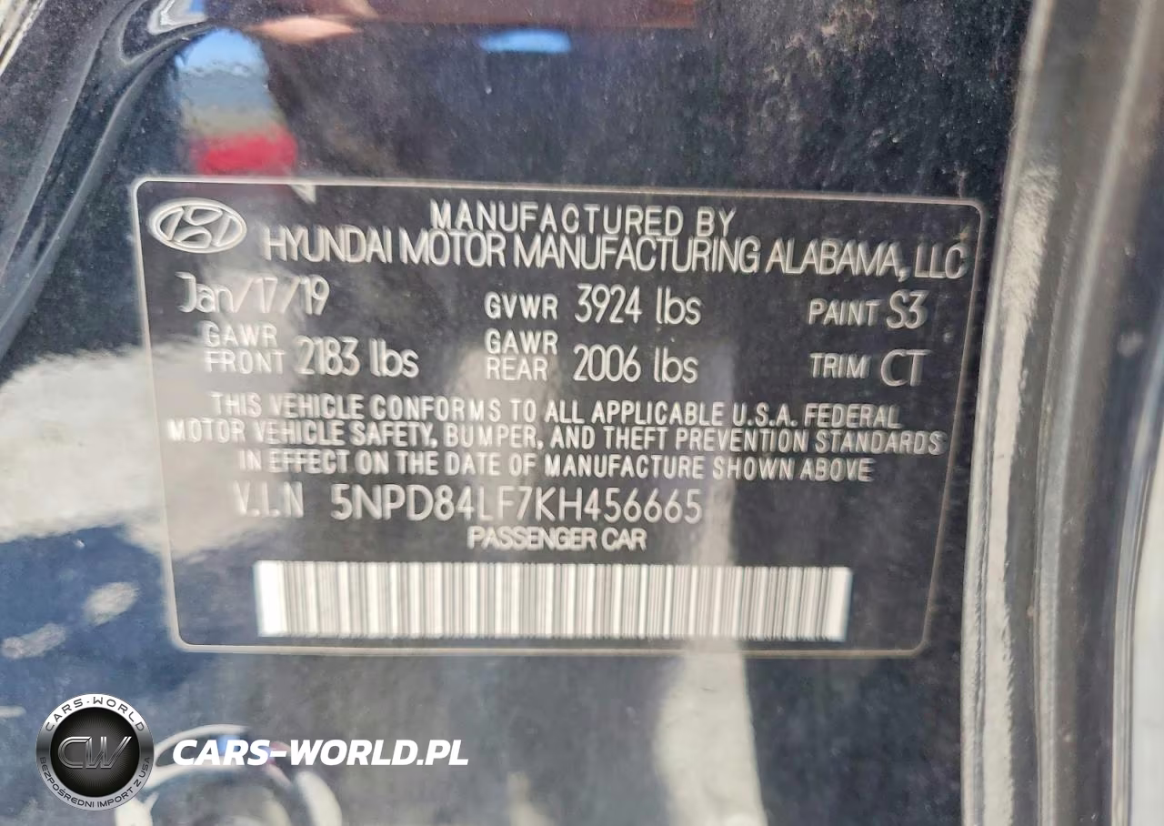 2019 Hyundai Elantra Sel VIN:5NPD84LF7KH456665 - 12