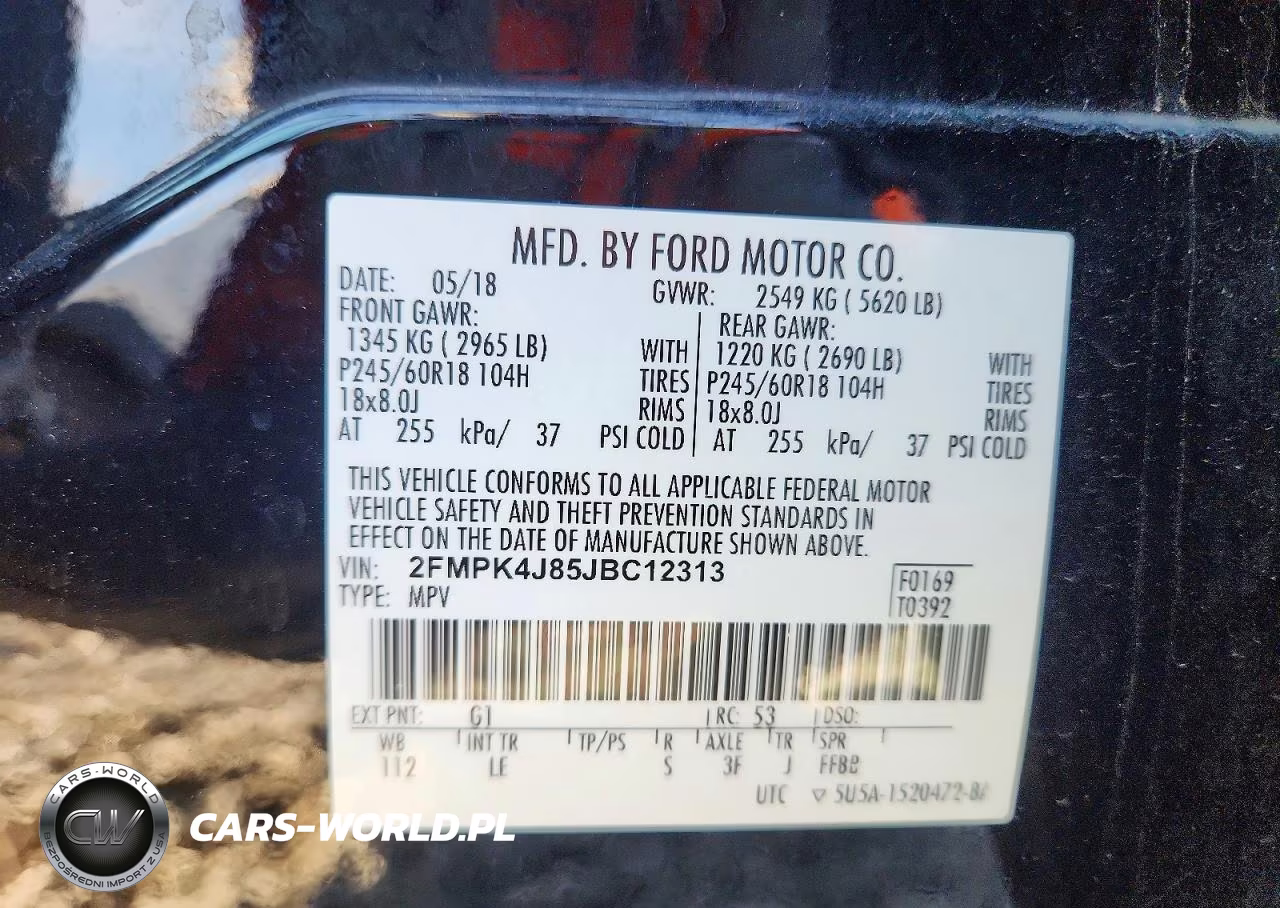 2018 Ford Edge Sel VIN:2FMPK4J85JBC12313 - 13