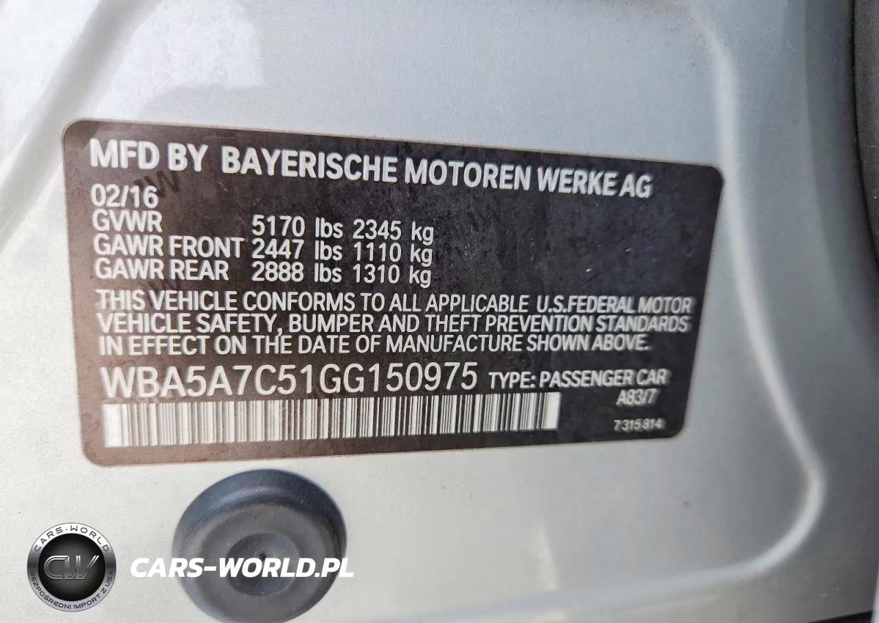 2016 BMW 528 Xi VIN:WBA5A7C51GG150975 - 12