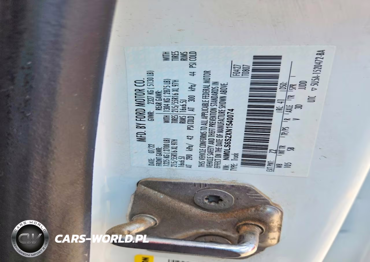 2022 Ford Transit Connect Xl Delivery Van VIN:NM0LS6S2XN1540074 - 12