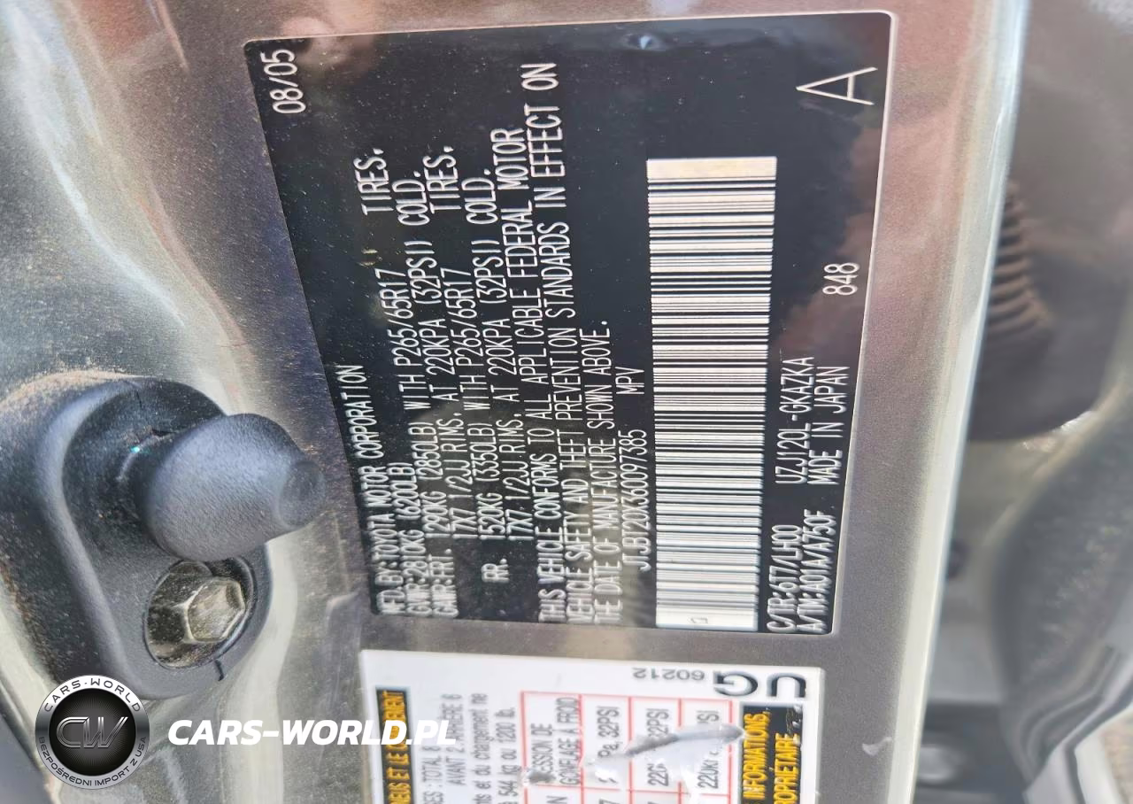 2006 Lexus Gx 470 VIN:JTJBT20X360097385 - 13