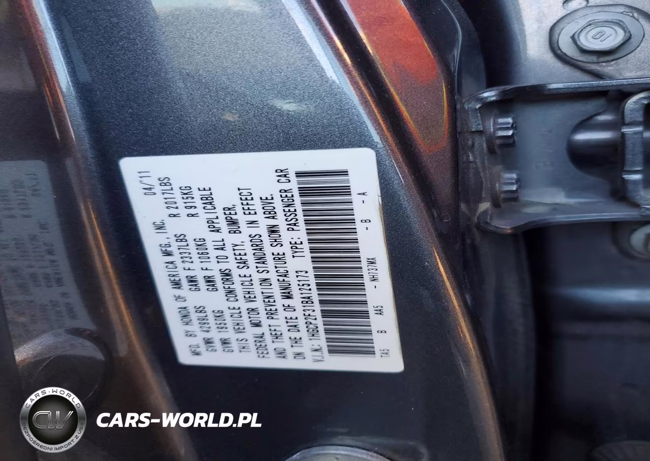2011 Honda Accord Lx VIN:1HGCP2F31BA125173 - 12