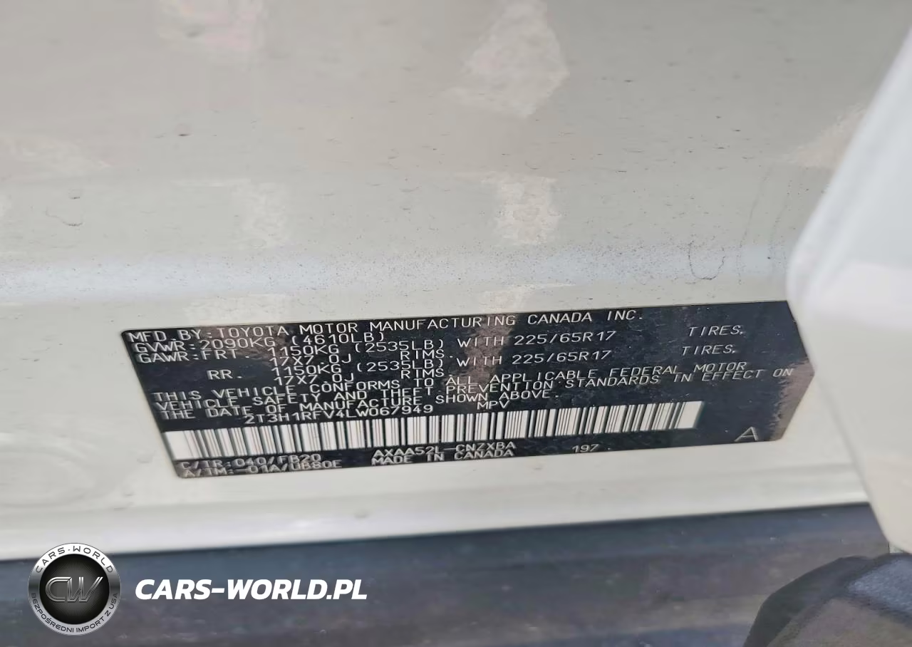 2020 Toyota Rav4 Le VIN:2T3H1RFV4LW067949 - 14