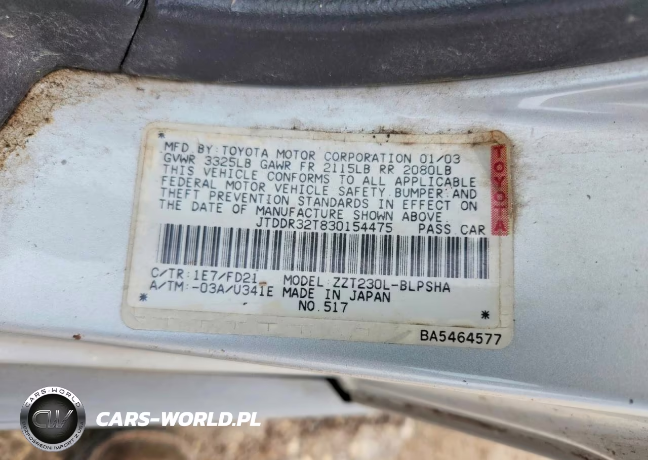 2003 Toyota Celica VIN:JTDDR32T830154475 - 12